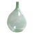 Vintage Italian Mouth Blown Glass Bulbous Demijohn in Seafoam Green For Sale