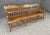 This 19th Century Solid Maple Bench features a beautifully aged patina, spindle back detailing, and a long, sturdy seat...
