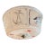 Vintage 1950s Nautical Ceiling Light Fixture Frosted Glass Shade Ships Anchors Compass Design For Sale