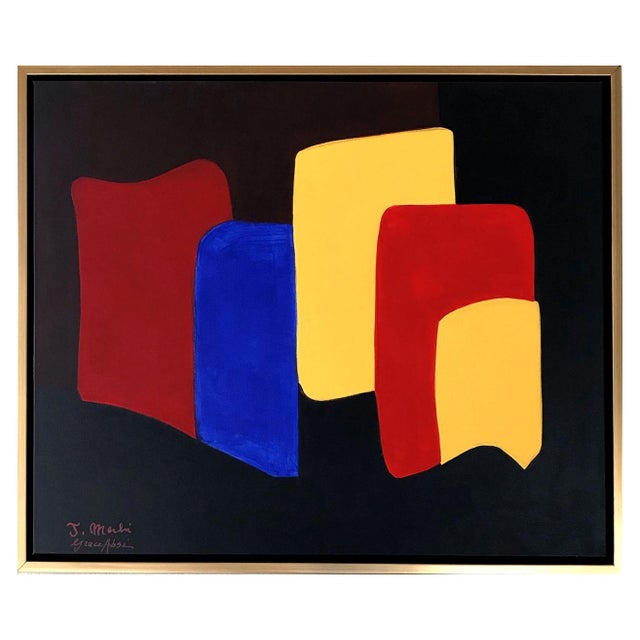 Title: Composition No. 7 Author: Grace Absi & J. Merhi Country: USA Medium: Acrylic painting on Canvas Marks: Created &...