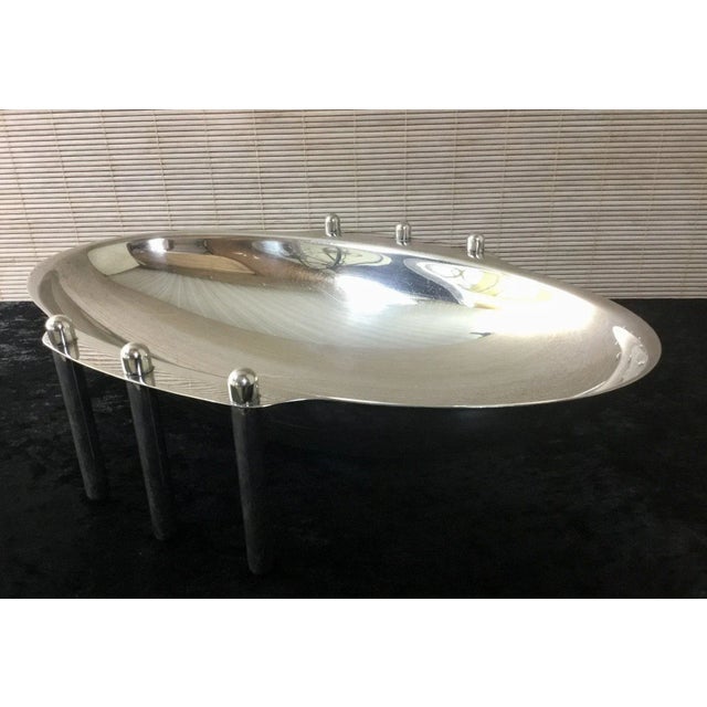Italian Silver-Plated Fruit Bowl by G. Malimpensa for Mesa, 1980s For Sale - Image 4 of 16