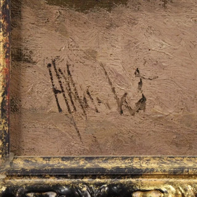 Rustic Landscape, 19th Century, Oil on Canvas, Framed For Sale - Image 4 of 13