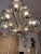 Antique Chandelier in Chrome and Glass by Holger Johansson, 1950s For Sale - Image 9 of 14