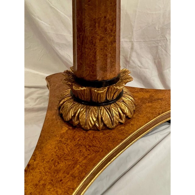 Biedermeier Table Carved Giltwood Marquina Marble Top. Invitinghome. For Sale - Image 10 of 12