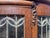 Antique Quartersawn Oak Leaded Curved Glass China Cabinet With Claw Feet 1920s For Sale - Image 11 of 18