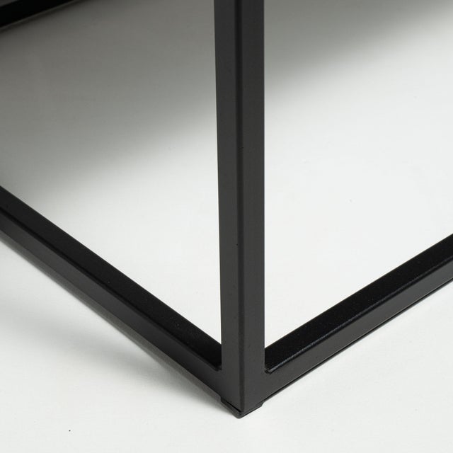 Early 21st Century Poland Black Wood Side Table For Sale - Image 10 of 15
