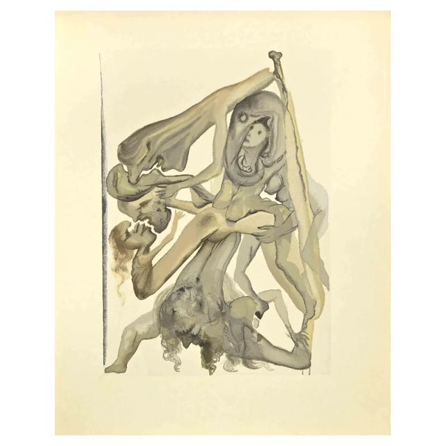 Salvador Dalí, The Limbos, Woodcut, 1963 For Sale