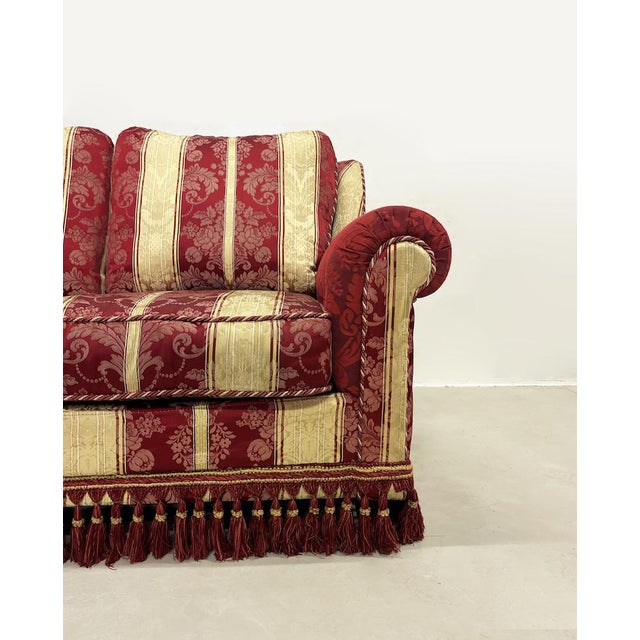 Textile Strpied Sofa Bed, 1990s For Sale - Image 7 of 13