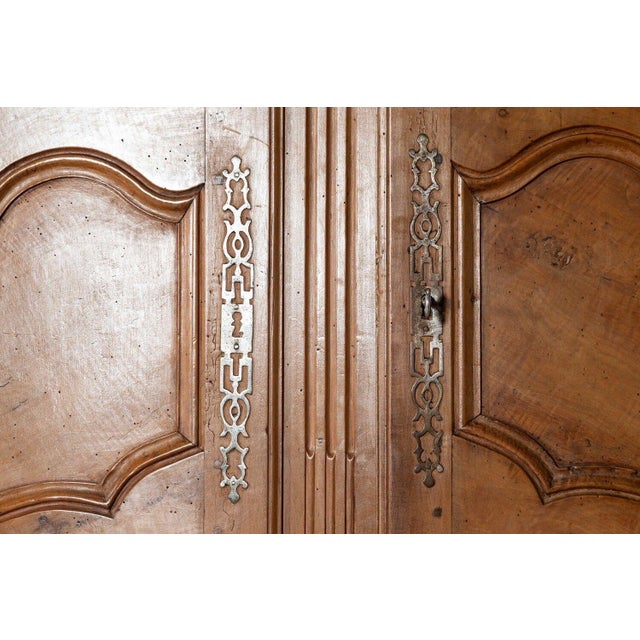 Large 19th Century French Fruitwood Armoire, 1820s For Sale - Image 10 of 15