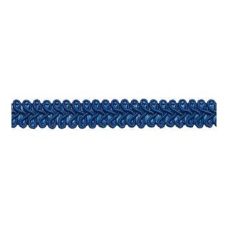 Sample - Schumacher Astor Braid Indoor & Outdoor in Navy For Sale