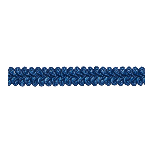 Sample - Schumacher Astor Braid Indoor & Outdoor in Navy For Sale