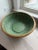 Large Bamboo Rattan Bowl in Natural and Green For Sale - Image 10 of 11