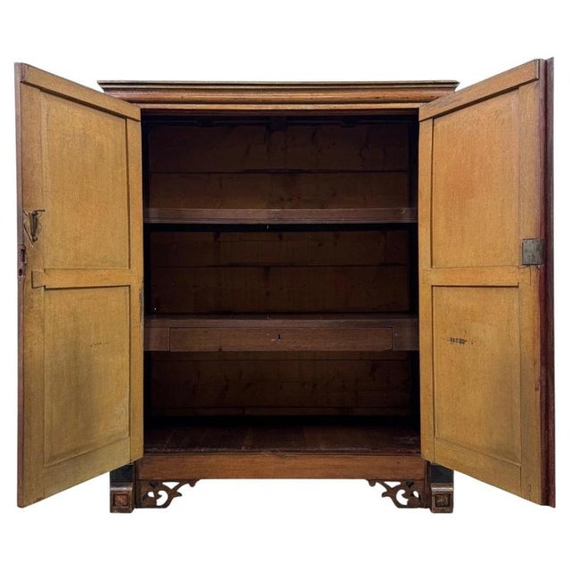 Antique 18th Century Georgian English Oak Cupboard For Sale - Image 4 of 11