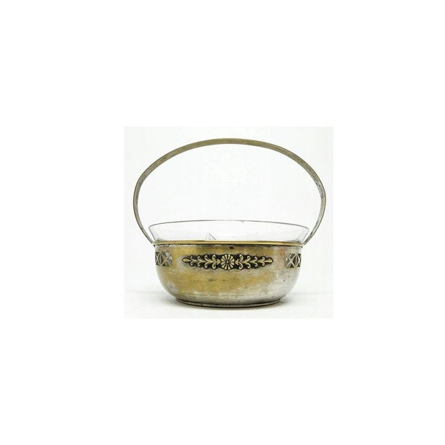 1920s Silver-Plated Brass Sugar Bowl from Berndorf, Germany, 1920s For Sale - Image 5 of 5