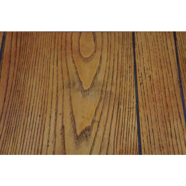 1970s 1970s Henredon Four Centuries French Country Rectangular Oak End Table For Sale - Image 5 of 12