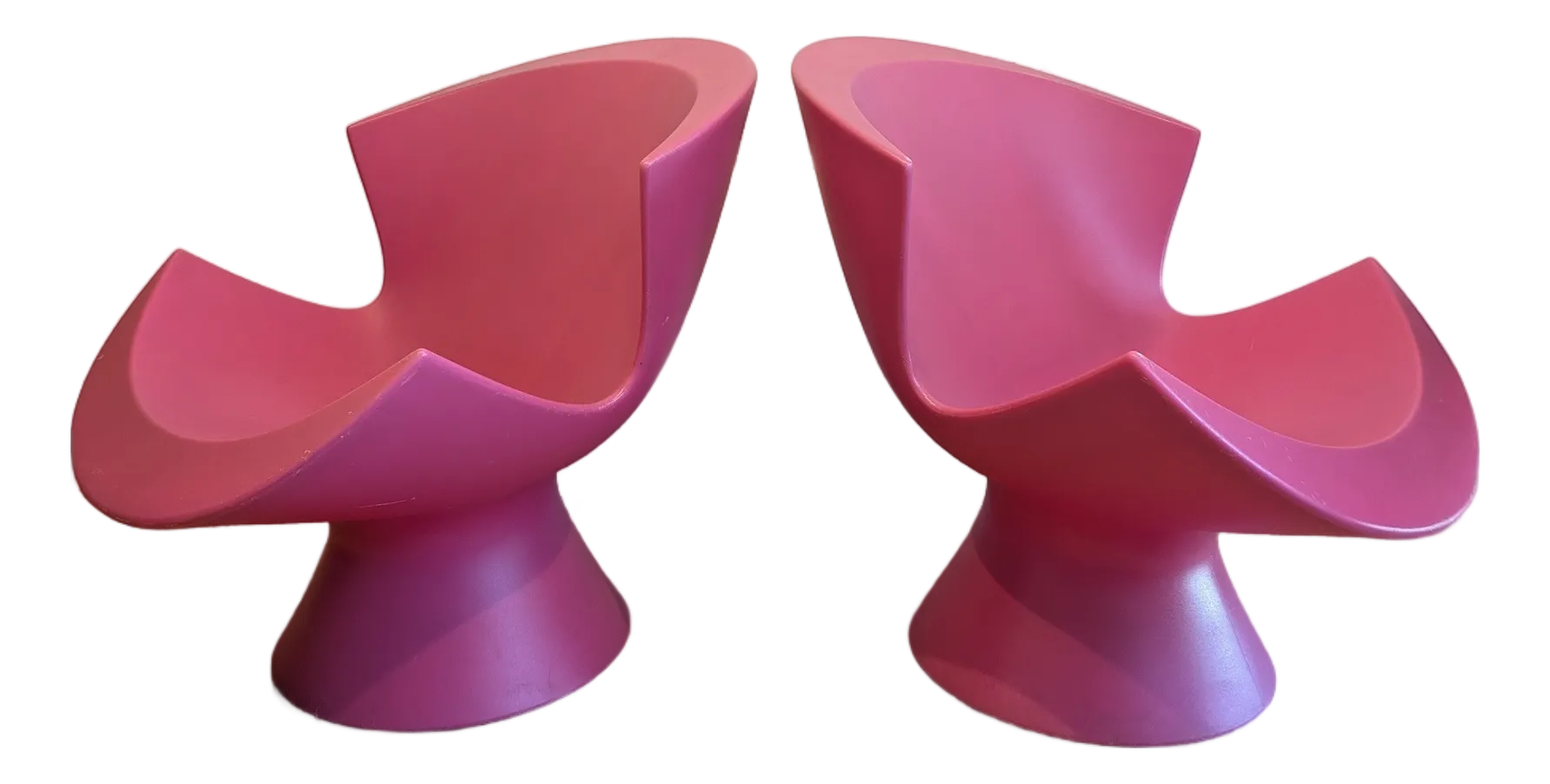 レア　Karim Rashid バタフライチェア　ピンク Karim Rashid Label Pink Kite Chair Set | Chairish