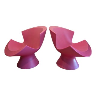 Karim Rashid Label Pink Kite Chair Set For Sale