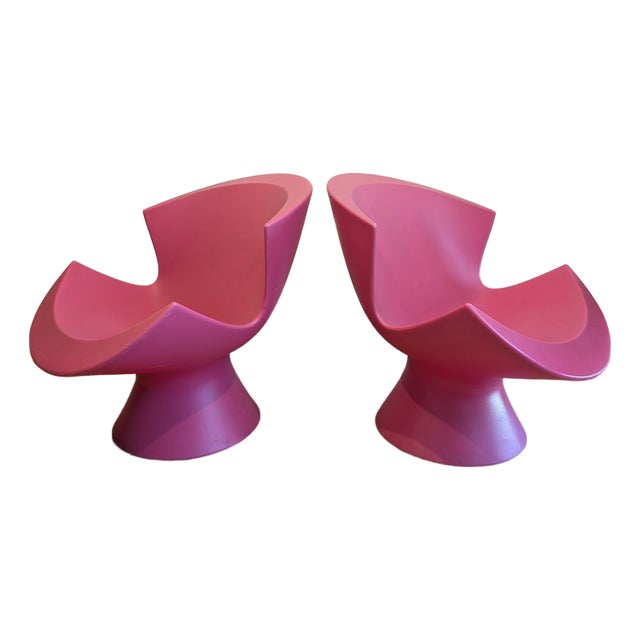 Karim Rashid Label Pink Kite Chair Set For Sale