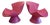 Karim Rashid Label Pink Kite Chair Set For Sale