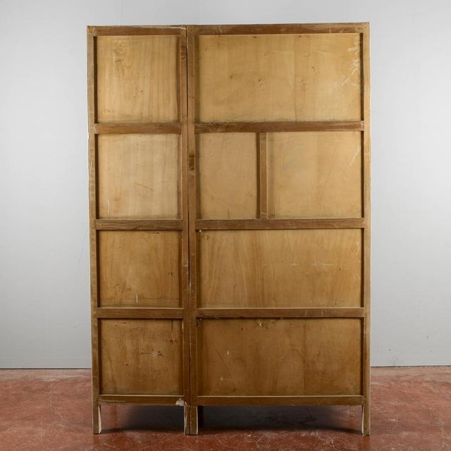 Blue Restored and Repainted Vintage Kitchen Cabinet For Sale - Image 8 of 18