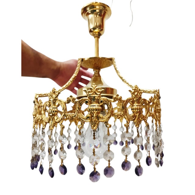 Mid-Century Modern Chandelier by Ernst Palme for Palwa, 1970s For Sale - Image 3 of 5
