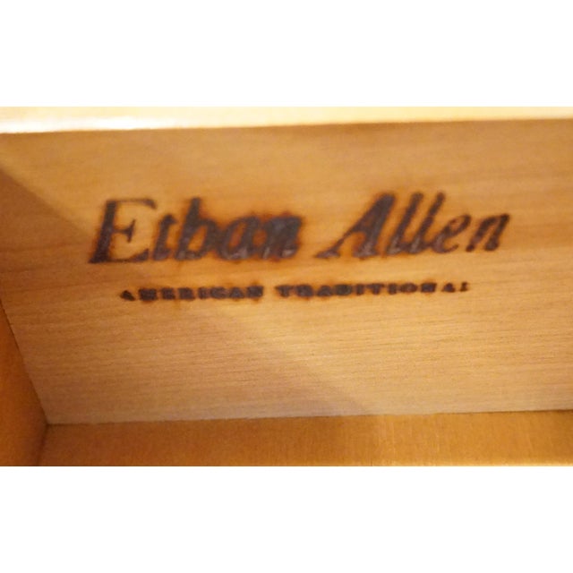 Ethan Allen Rare Heirloom Nutmeg Maple CRP Custom Room Plan 30" Shutter Door Radio Cabinet W. HiFi Turntable 10-4510p / 10-4039 For Sale In Kansas City - Image 6 of 18