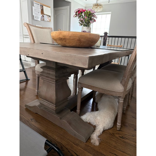 Restoration Hardware Restoration Hardware Farmhouse Dining Table For Sale - Image 4 of 7