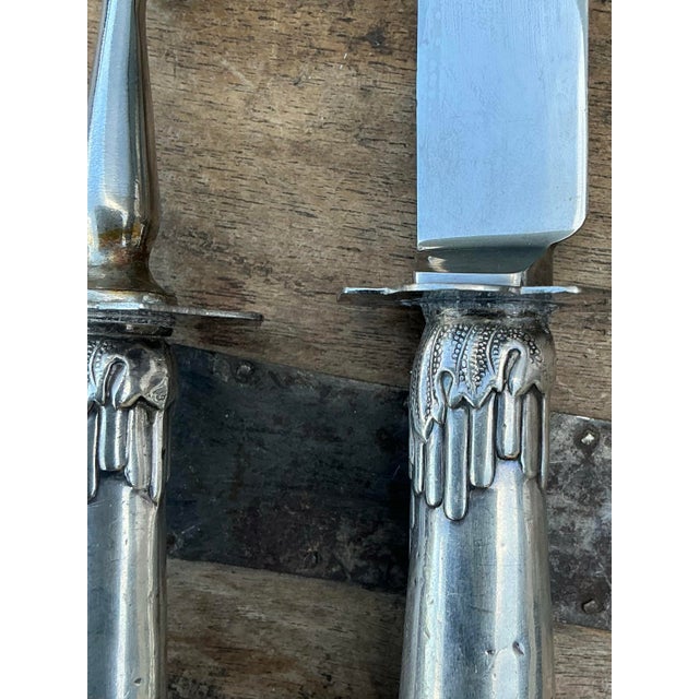 Vintage Sterling Carving - Set of 2 For Sale - Image 11 of 12