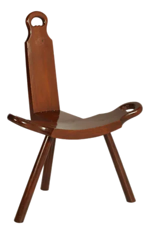 Tyrolean Mountain Stool in Oak, 1950s