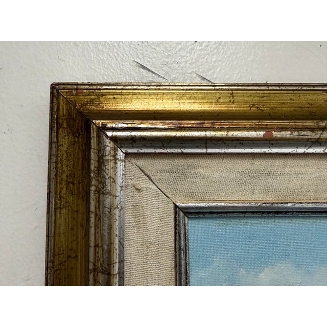 F. Yayboke Turkish Coastal Seascape Signed Oil Painting, Circa 1960's For Sale - Image 4 of 12