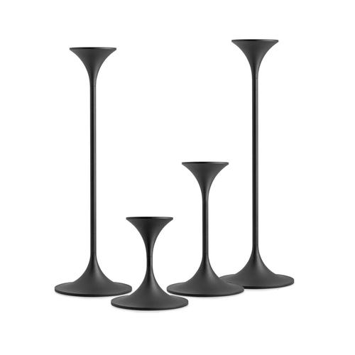 Jazz Candleholders in Steel with Black Powder Coating by Max Brüel, Set of 4 For Sale - Image 6 of 17