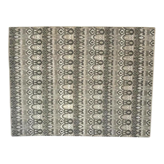 Silk and Wool Modern Style Rug , 8'2 X 10'5 For Sale