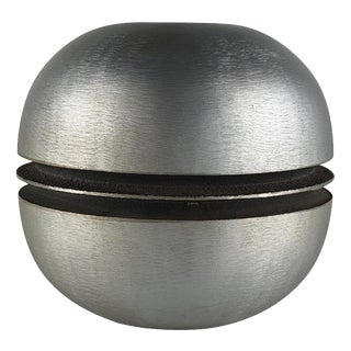 Sculptural Cast Iron and Aluminum Vase by Burchiellaro, Italy, 1970s For Sale