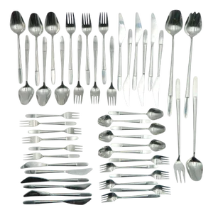 Model 2070 Cutlery for 6 People in Stainless Steel by Helmut Alder for Amboss Austria, Set of 46