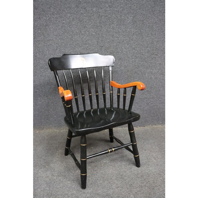 1980s Wake Forest University Commemorative Windsor Armchair, Dated 1984–1985 For Sale - Image 5 of 11