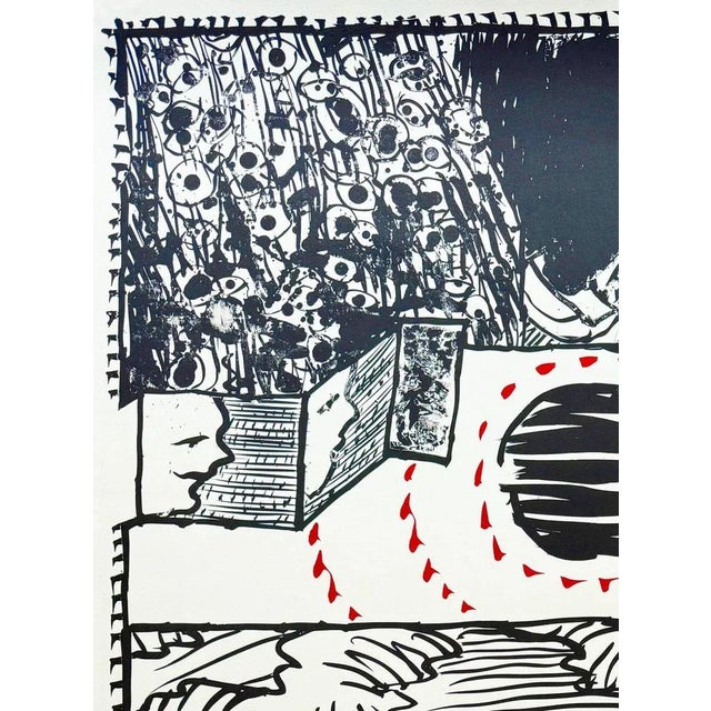 1990s Pierre Alechinsky, Paysage déplié, 1995, Lithograph For Sale - Image 5 of 8