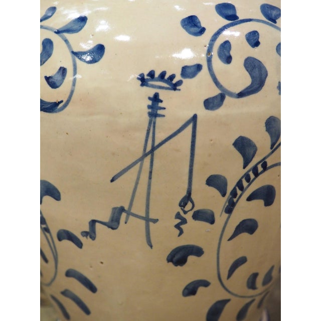 Blue Antique Blue and White Lidded Vases From Savona, Italy, Circa 1800 For Sale - Image 8 of 12