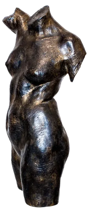 Woman's Chest - Bronze Sculpture by Aurelio Mistruzzi 1930