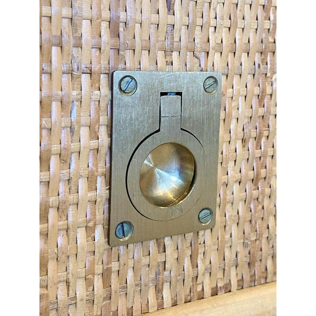 Light Yellow Wicker and Bamboo Chest of Drawers from Dal Vera, 1970s For Sale - Image 8 of 9