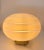 Fantastic designer ceiling light from around 1970, transparent glass. Metal and golden frame with a central E27 lamp...