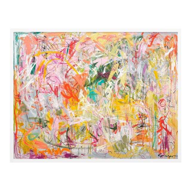 Back to Life by Lesley Grainger in White Frame, Large Art Print For Sale