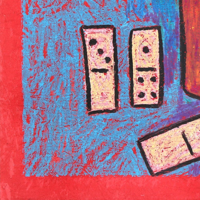 Still Life 8 - Original Bold Abstract Food Still Life Painting on Paper by Valerie Etitinwo For Sale In Los Angeles - Image 6 of 7