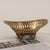 Vintage Distressed Gilded Boat-Shaped Openwork Dish With Decorative Feet For Sale - Image 4 of 4