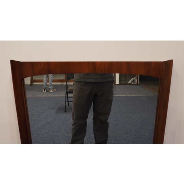 Kent Coffey Kent Coffey Solid Walnut MCM Mid Century Modern 25" Mirror 7704-24 For Sale - Image 4 of 12