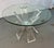 Mid 20th Century Hollywood Regency Style Lucite and Glass Dining Table For Sale - Image 4 of 7