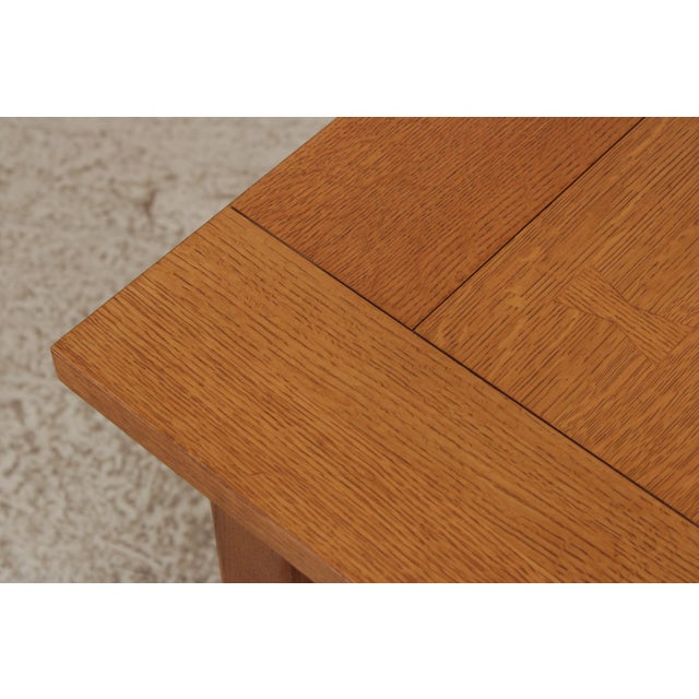 Wood Arts & Crafts Mission Style Oak 2 Tier End Table For Sale - Image 7 of 15
