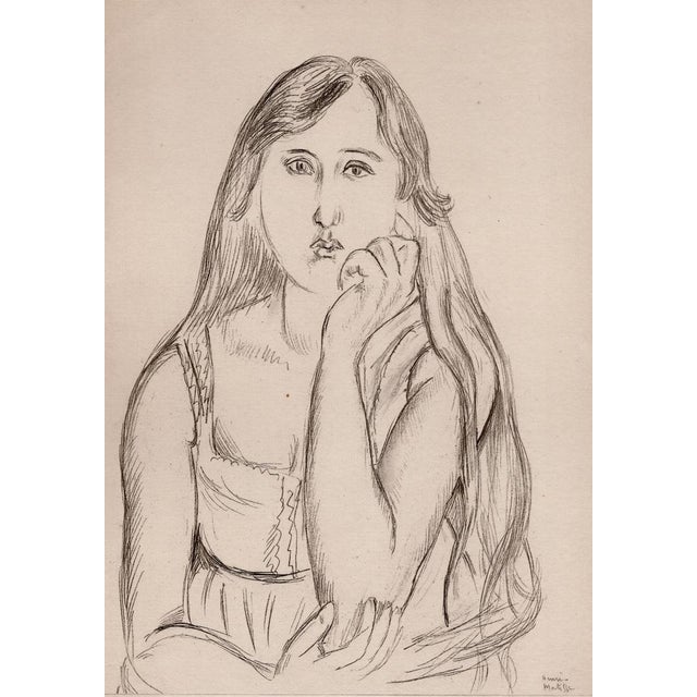 Matisse, Girl, Original Lithograph, 1920 For Sale - Image 6 of 11