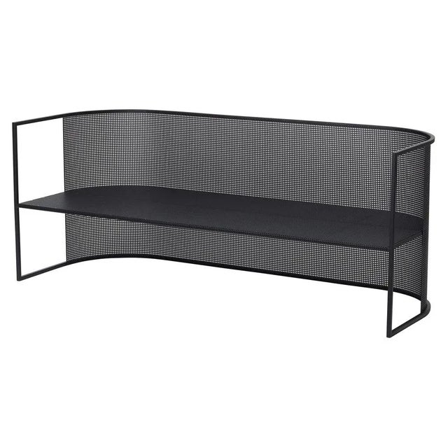 Bahaus Lounge Bench in Black Steel by Kristina Dam Studio For Sale - Image 9 of 9