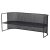 Bahaus Lounge Bench in Black Steel by Kristina Dam Studio For Sale - Image 9 of 9