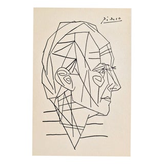 Pablo Picasso, A Poem in Every Book Poster by Paul Eluard, 1956, Lithograph For Sale
